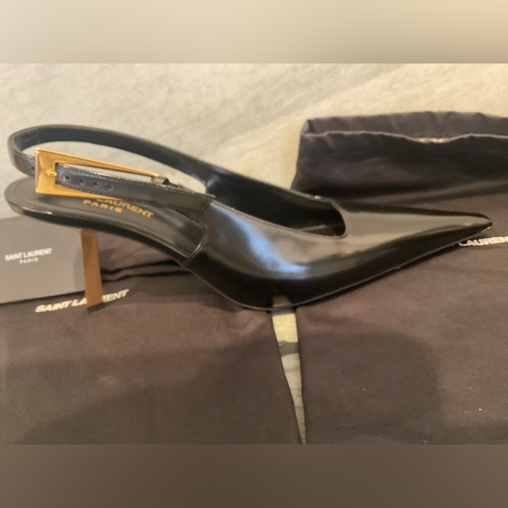 Saint Laurent Slingback Pumps NIB - Picture 7 of 16